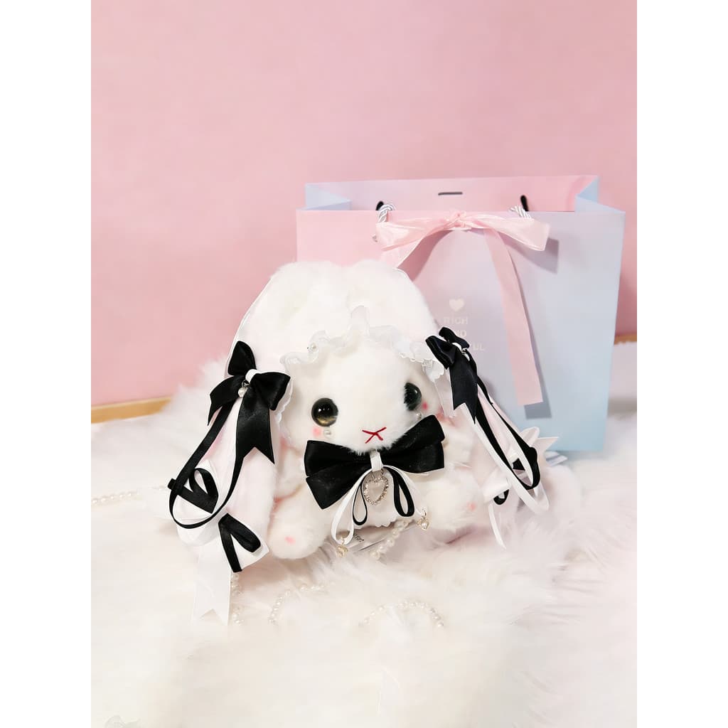 Presente de aniversário feito à mão Lolita coelho boneca saco menina bonito pequeno requintado saco do mensageiro saco d