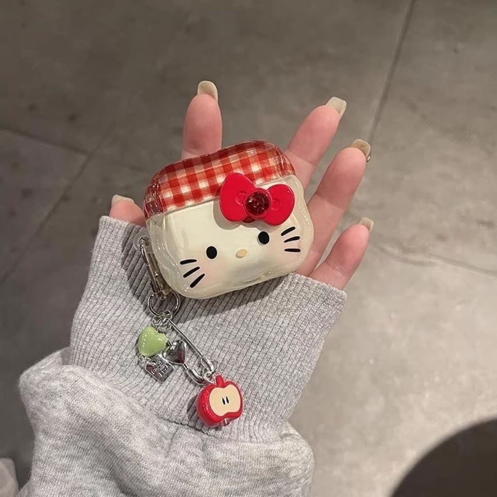 Capa De Fone De Ouvido Hello Kitty Dos Desenhos Animados Compatível Com Apple Airpods Pro3 4 3 Pro 2 1 Protetora Sem Fio