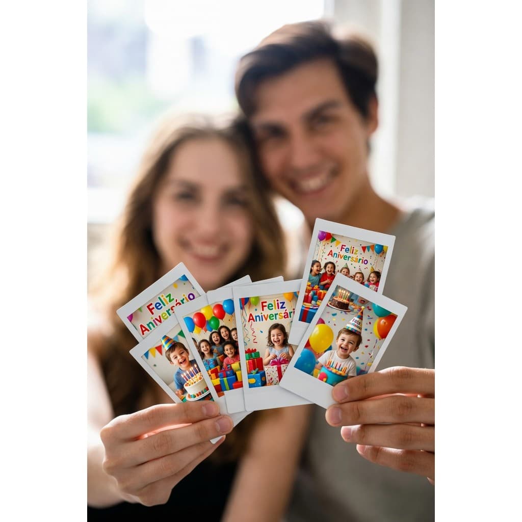 Kit 100 Fotos Polaroid  Pacote Papel Brilhante 180gr