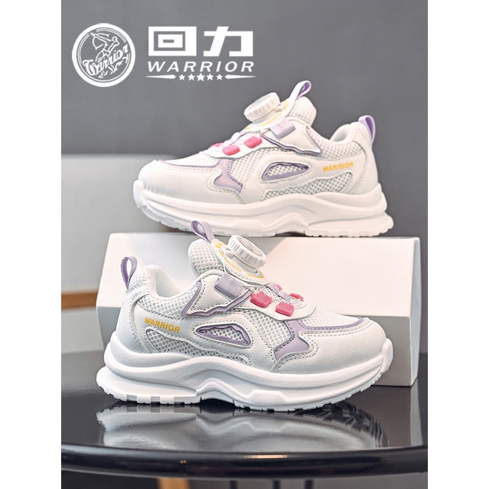 Puxar para trás sapatos infantis meninas respirável sapatos esportivos 2026 primavera novo estilo crianças malha sapatos