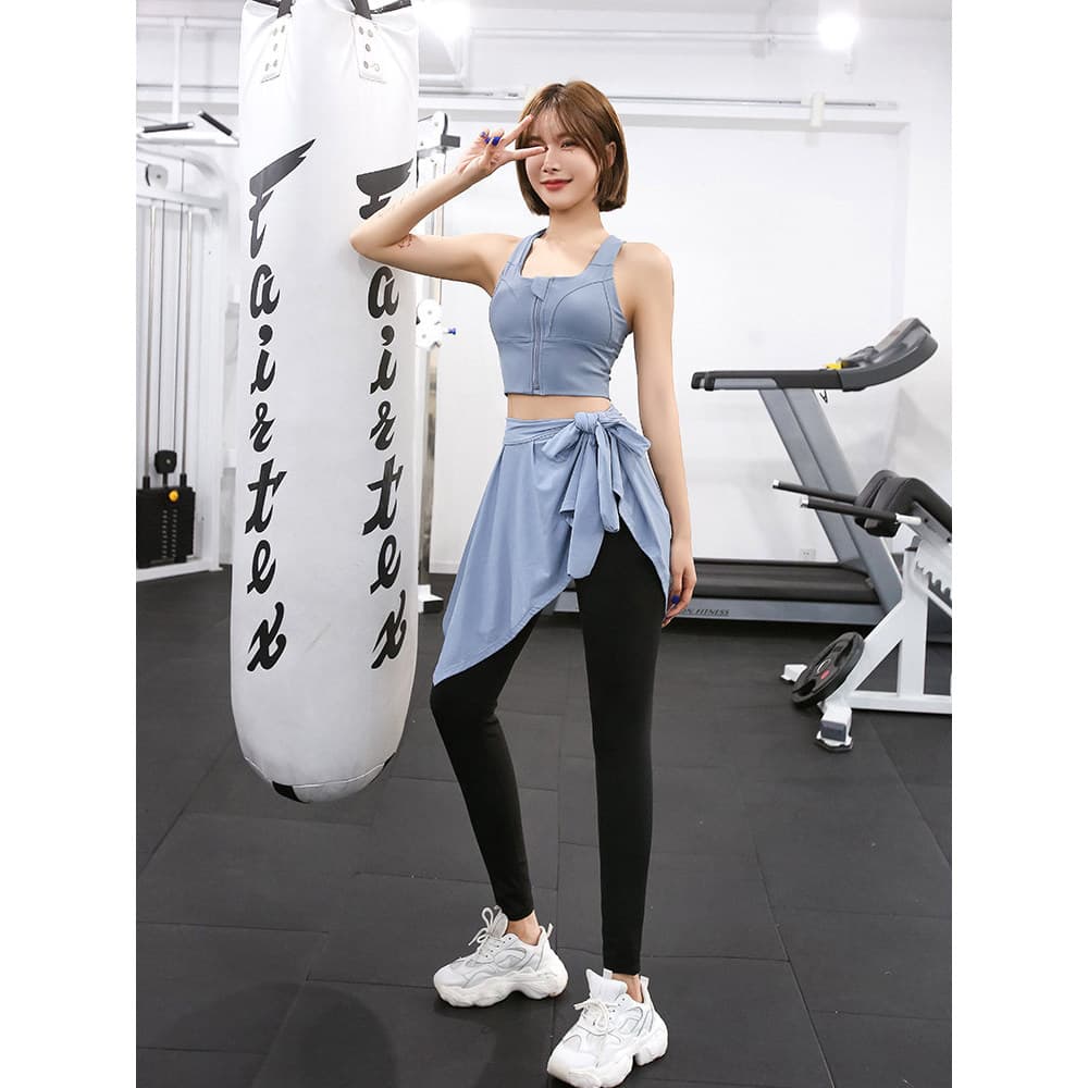 Esportes saia curta feminino Hip cobrindo Anti-reflexo embaraçoso cortina de bunda saia de tênis de uma peça verão dança