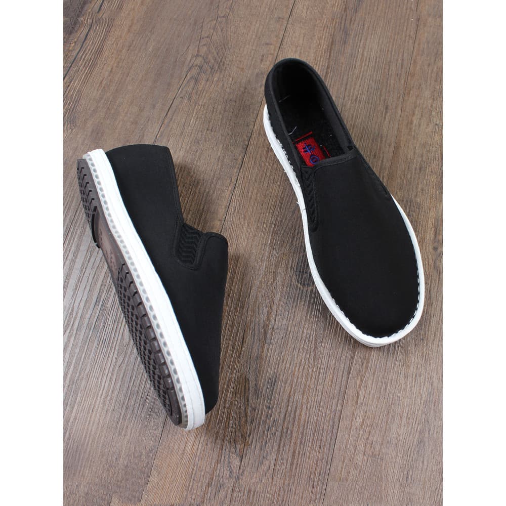 Velho pequim sapatos de algodão masculino inverno velo tecido sapatos feitos à mão engrossado Melaleuca sola Xishan quen