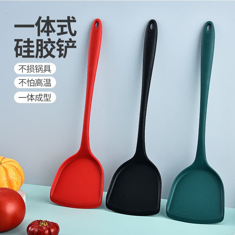 Espátula de Silicone estendida Espátula antiaderente chinesa com tudo incluído Espátula de colher de cozinha in