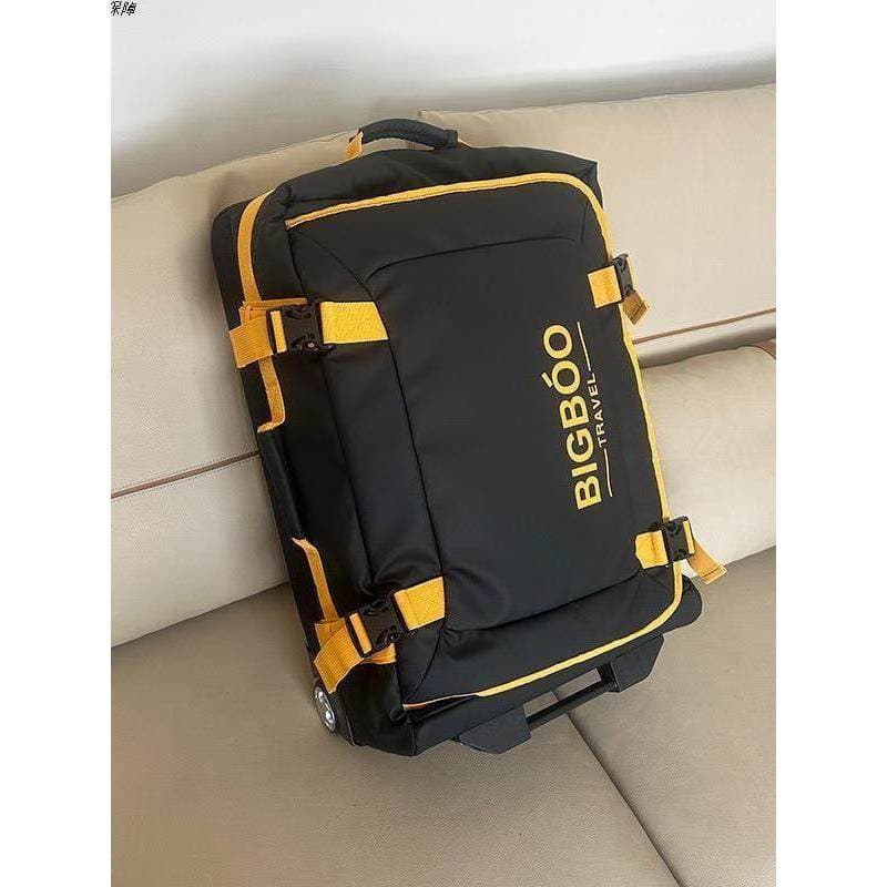 Mochila portátil multifuncional, carrinho, mochila dedicada com carrinho de roda, rolo folheado, mala de esqui