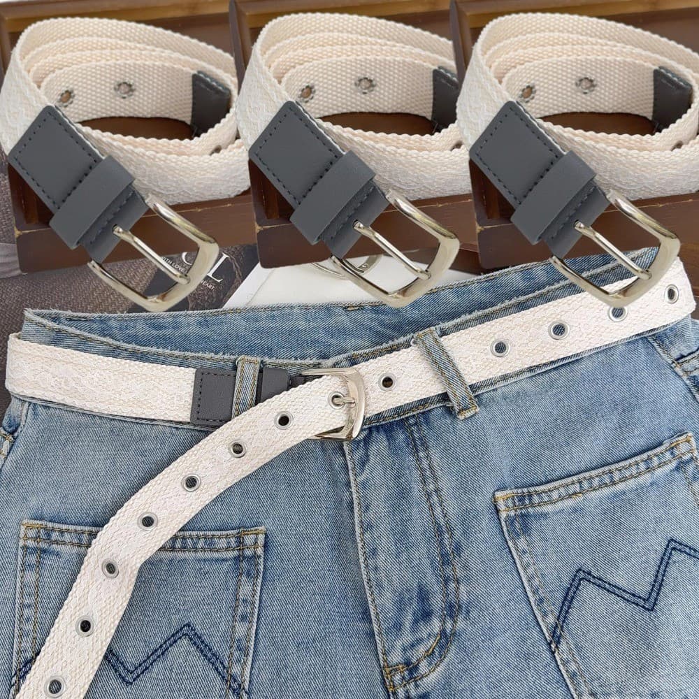 Cintos De Cintura Com Acabamento Em Renda Francesa Ajustável Macio Poliéster Feminino Moda Estilo INS Couro