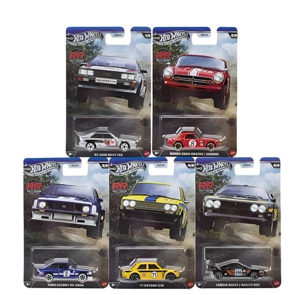 Hot Wheels Silver Series Rally Racers Set 5 Carrinhos 2026