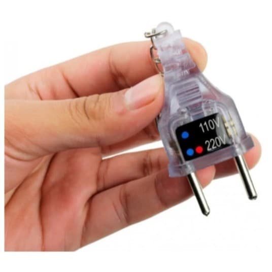 Chaveiro Teste Identificador Tensão Voltagem 110/220v Tomada
