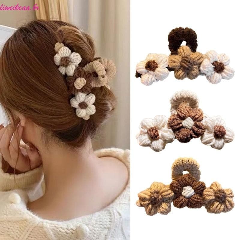 Liweikea Grampo Cabelo Acrílica Feito À Mão Elegante Clipe Garra Caranguejo Para E Meninas