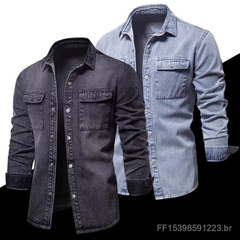2024 primavera outono inverno novo estilo europeu americano versão masculina bonito jaqueta jeans na moda Casual jaqueta