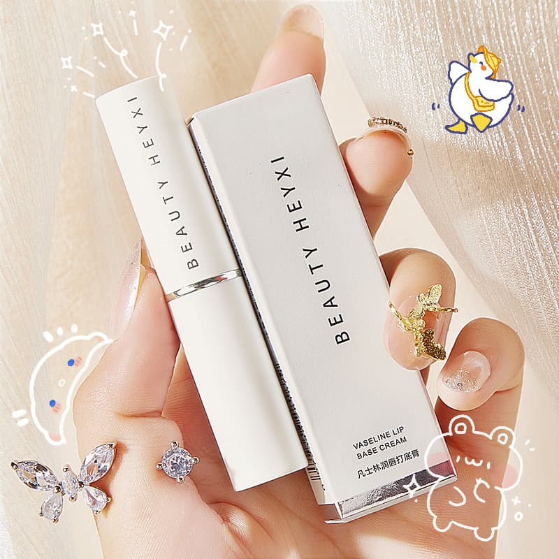 Bálsamo labial de vaselina feminino, hidratante incolor, hidratante, Anti-secagem, esfoliante, desbotamento das linhas d