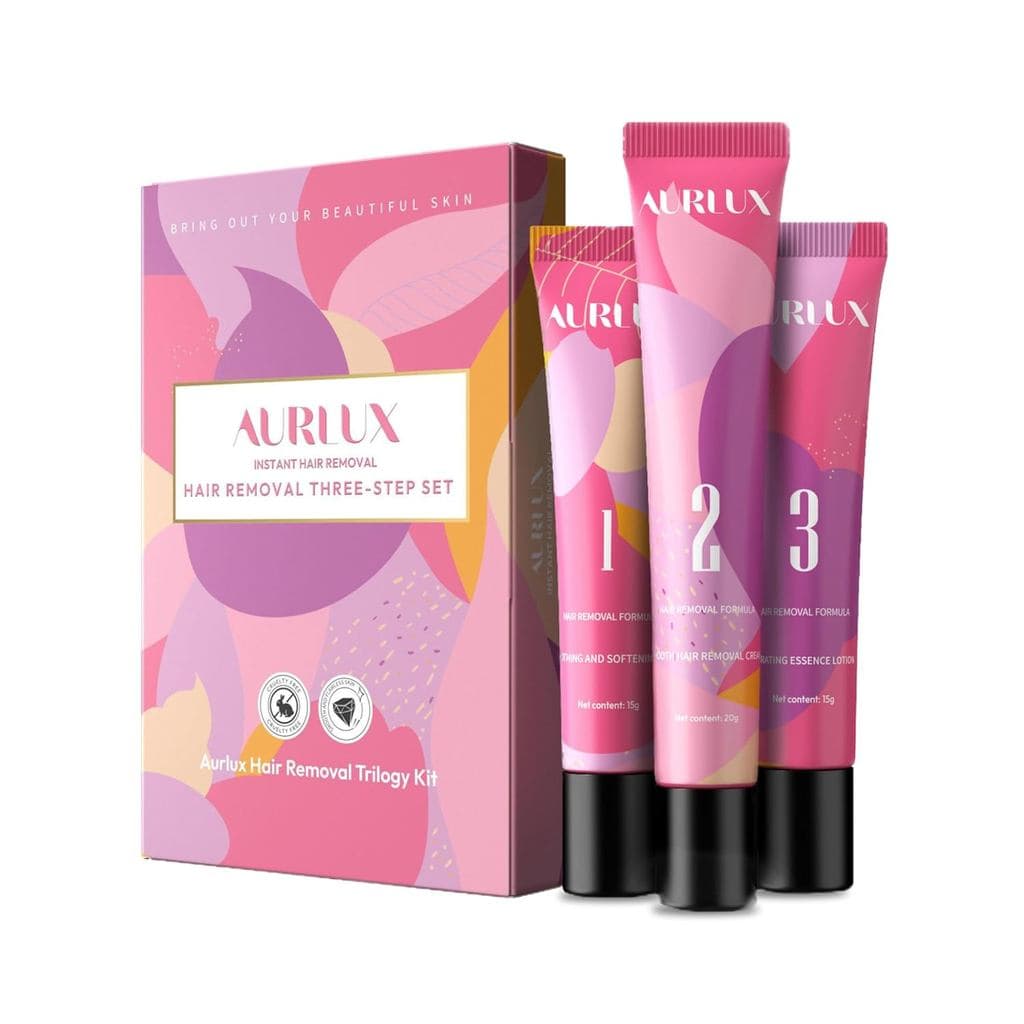 Kit Trilogia para Remoção de Pelos Faciais para Mulheres com PCOS - Removedor de Pelos de Grau Clínico para Queixo e Láb