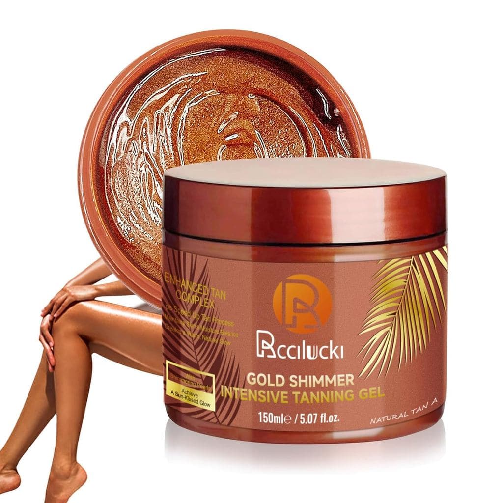 Gel Bronzeador Golden Shimmer - Acelerador de Bronzeado - Intensificador de Bronzeado Hidratante com Cenoura e Coco |