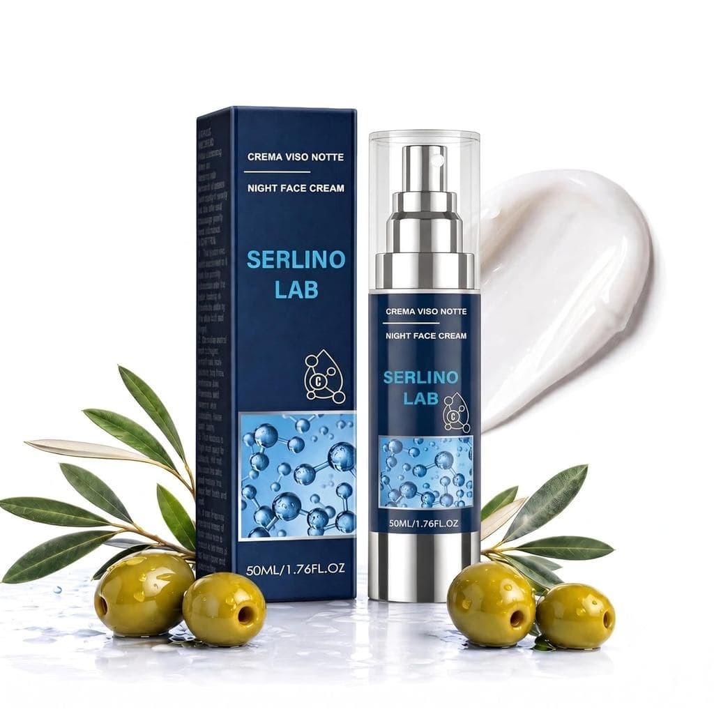 Creme Noturno Facial para Homens, Hidratante Anti-Idade para Rosto e Pescoço com Retinol e Ácido Hialurônico, Creme Notu