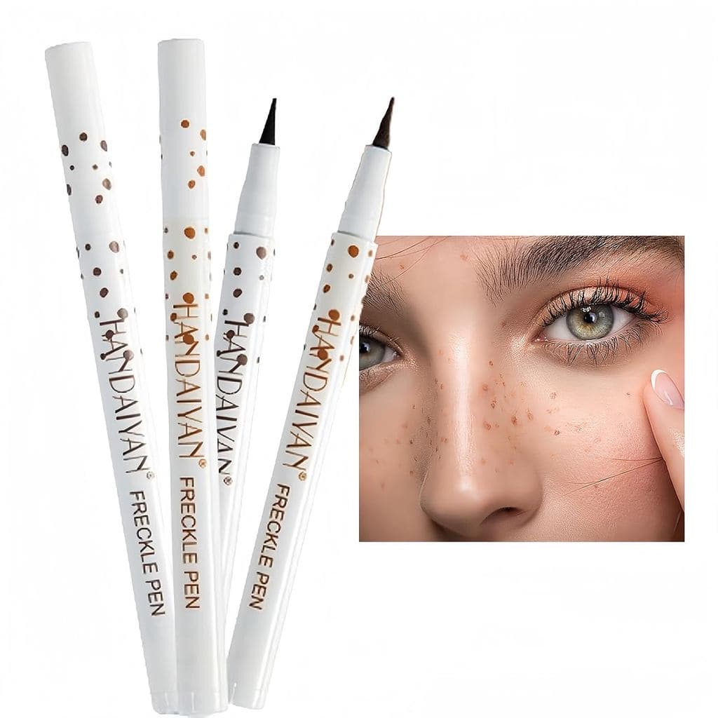Caneta para Sardas 2 Cores, Caneta de Maquiagem para Sardas com Efeito Natural, Caneta Mágica para Sardas Coloridas, Can