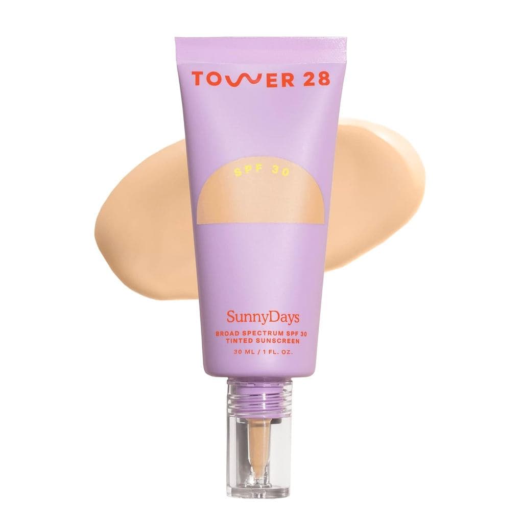 Tower 28 SunnyDays Hidratante com Cor FPS 30 - Base de Cobertura Modulável 2 em 1 + Protetor Solar Mineral para o Rosto