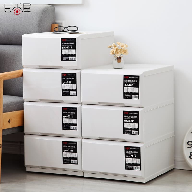 Armário de armazenamento tipo gaveta plástico Multi-camada engrossado mesa armário caixa de armazenamento quarto mesa de