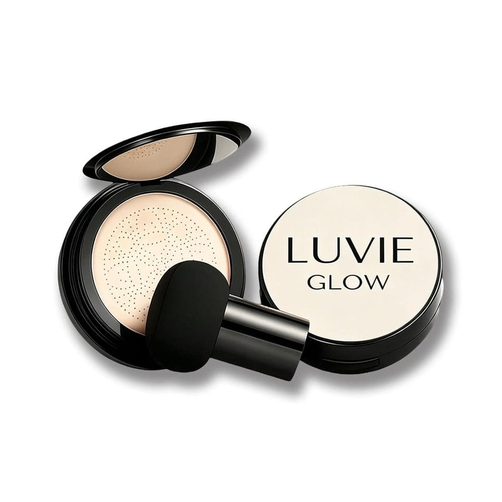 Base em Cushion, CC Cream com Aplicador em Forma de Cogumelo, Corretivo Matte de Longa Duração para Todos os Tipos de Pe