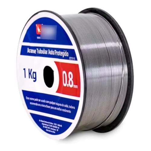 Rolo de Arame Solda MIG Uso sem Gás 0,8mm E71t-11 1kg Boxer