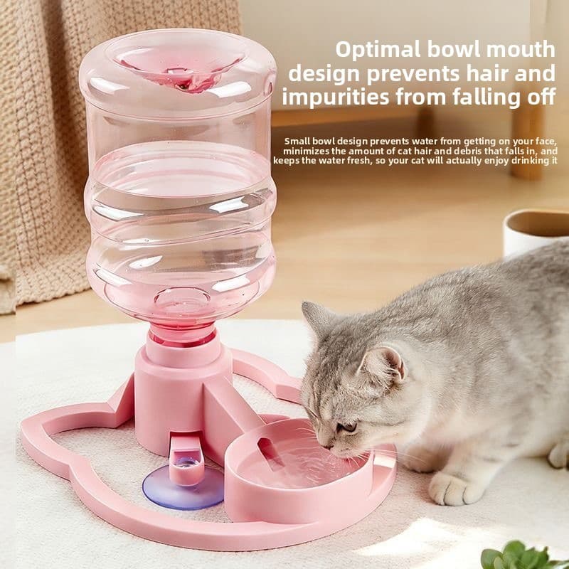 Dispensador de água para gatos tipo aumentado, dispensador automático de água para animais de estimação, sem elemento fi