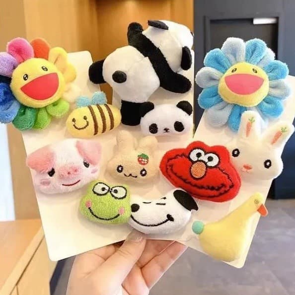 Pino dos desenhos animados de pelúcia bonito macio bonito saco das crianças acessórios de roupas feminino girassol pinge