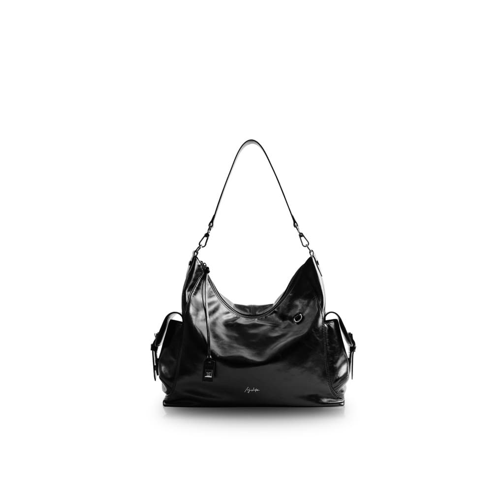 [Zhao Zhao Zhaochao Mesmo Estilo] INJOYLIFE Homens Mulheres Mesmo Estilo tag Bolsa Dupla hobo Bolsa Ombro Crossbody Comm