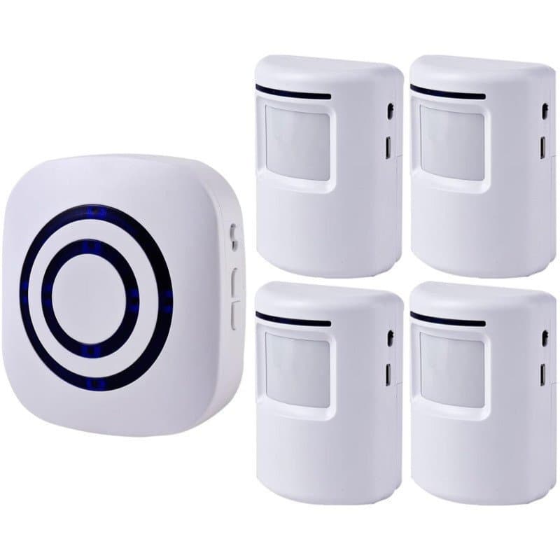 Campainha Sem Fio Infravermelha com Sensor para 38 Toques, Campainha de Boas-Vindas NGB5