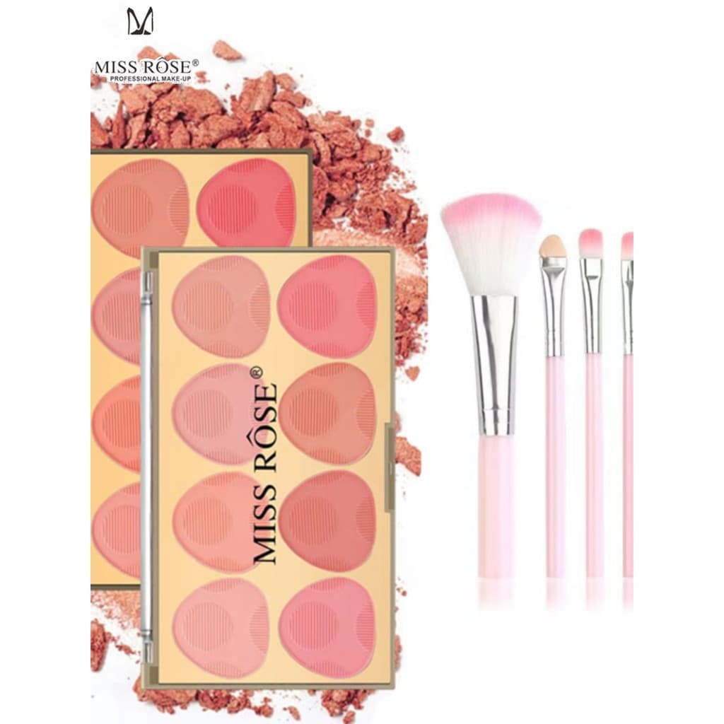 MISS ROSE8 cor Bronze Blush perolado fosco Rouge a tez reparação sombra um pó multiuso