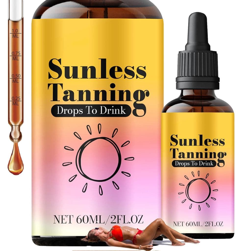 Gotas Bronzeadoras, Gotas para Bronzeamento Sem Sol para uma Pele com Aparência Bronzeada Gradual, Gotas Autobronzeadora