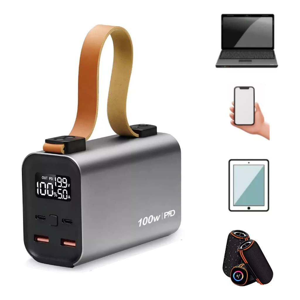Power Bank Turbo 30000mah P/macbook Notebook 100w Lançamento