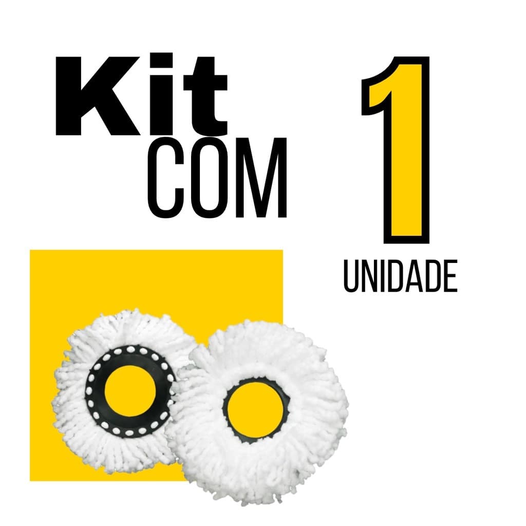 Refil MOP Giratório 360° Para Limpeza 16cm