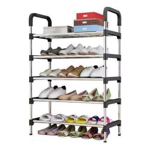 Organizador Sapatos Multiuso Com Cinco Prateleiras Compacto Funcional
