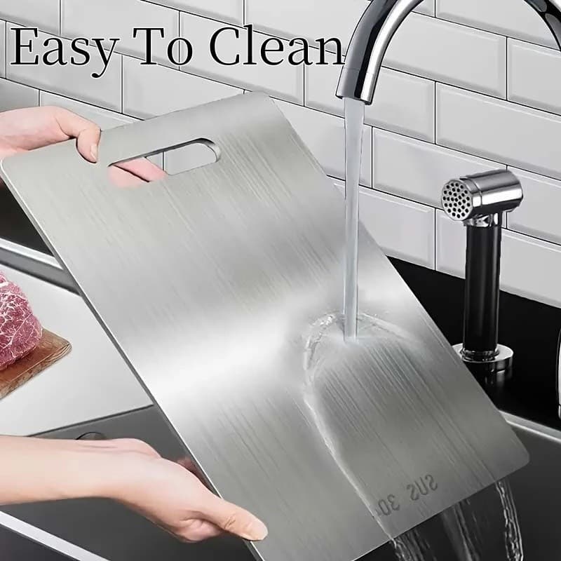 Tábua De Corte 304 Aço Inoxidável Antibacteriana À Prova De Mofo 46 cm tábua de cozinha JJ