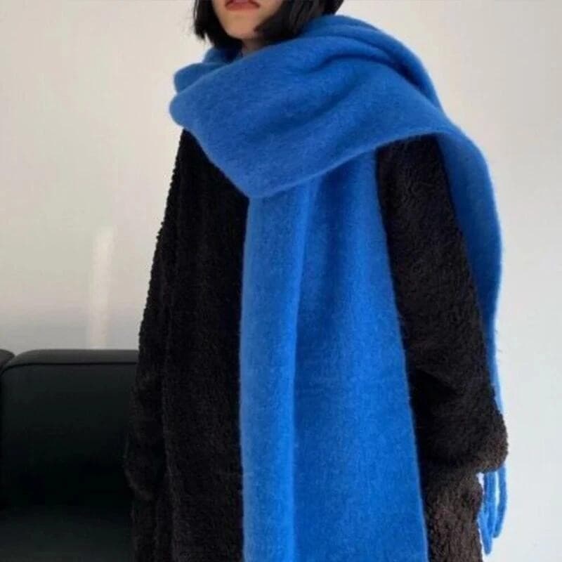Cachecol de Inverno Feminino de Luxo, Cachecol de Cashmere para Outono e Inverno, Xale Quente e Espesso, Cachecol Clássi