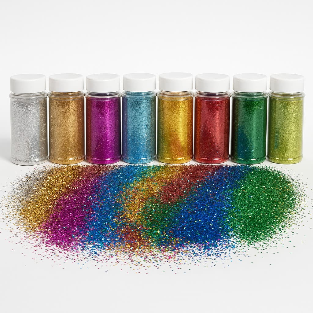 Glitter Purpurina 100g – Brilho Fino para Artesanato, Decoração de Festas, Scrapbook, Slime, Resina, Unhas, Maquiagem