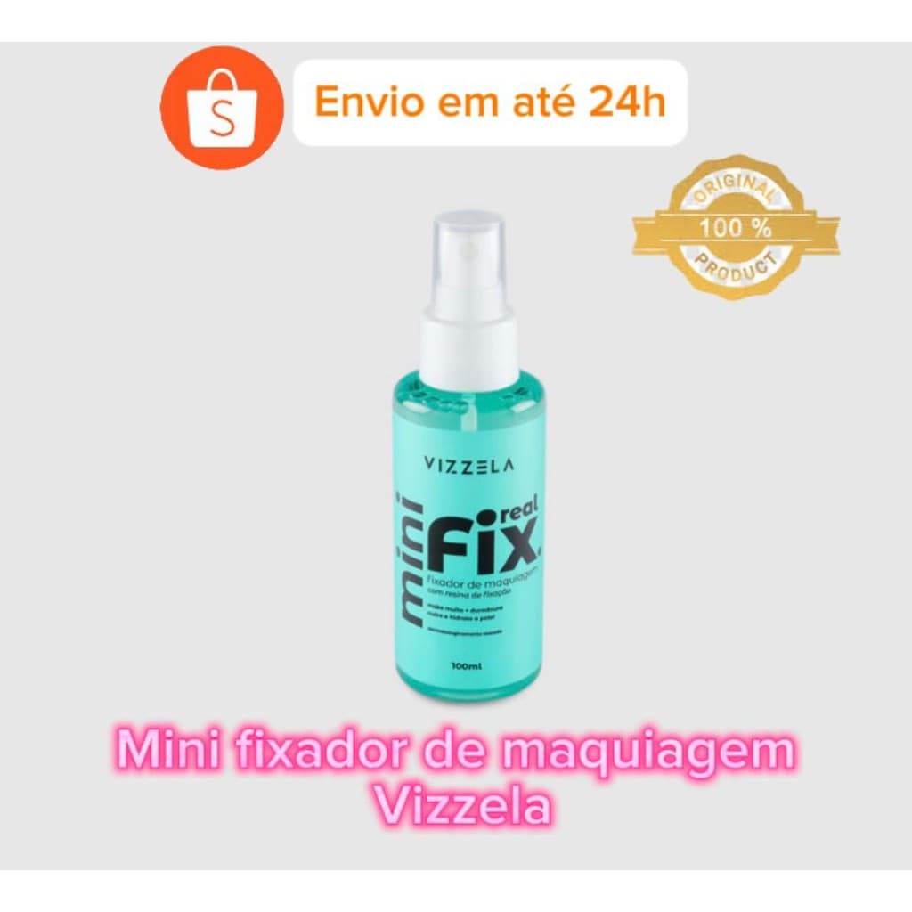 Fixador Bruma de Maquiagem - Real Fix Mini Vizzela - 100ml