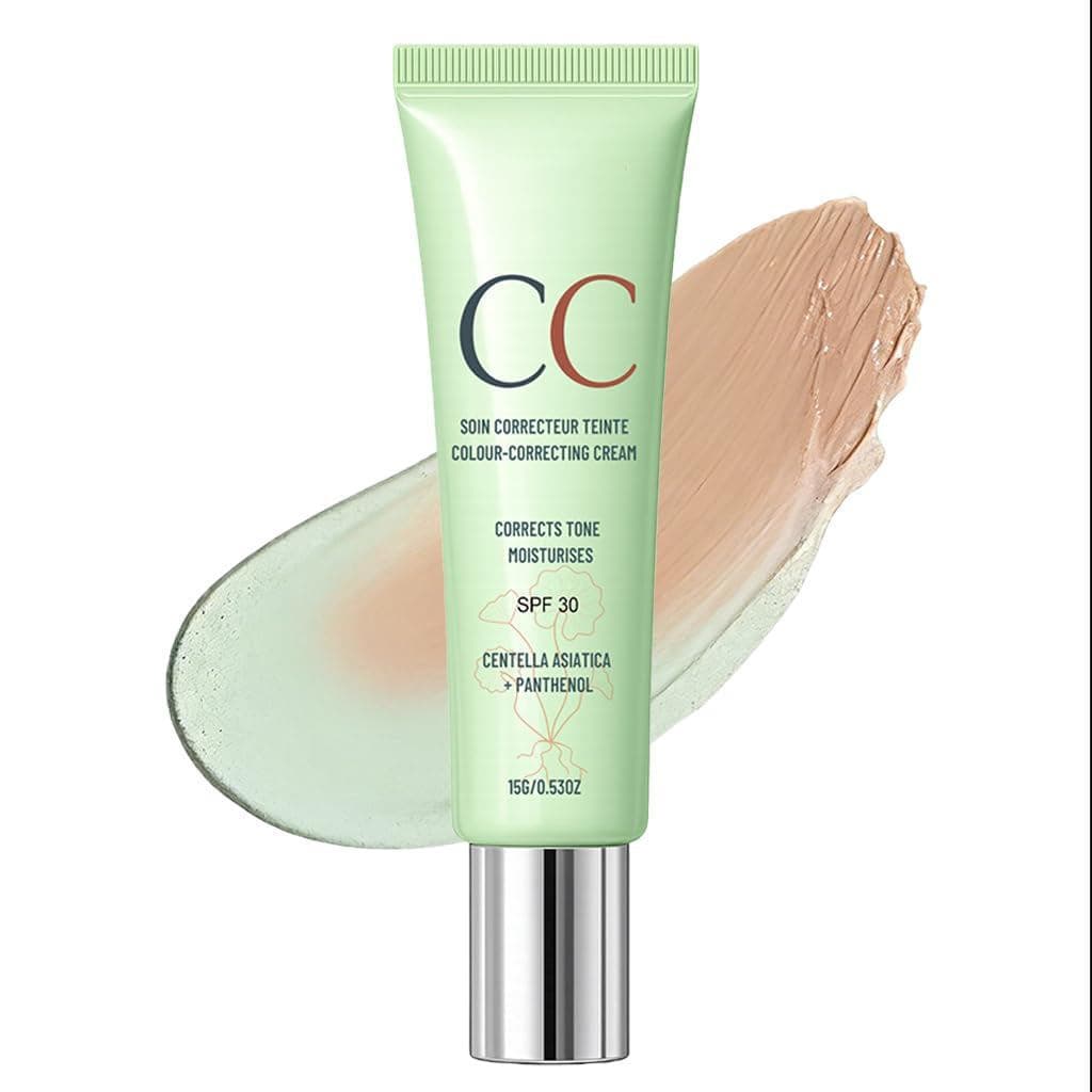 CC Red Corrective Cream contém CICA, um corretor para vermelhidão facial e marcas de acne, creme corretor de cor coreano