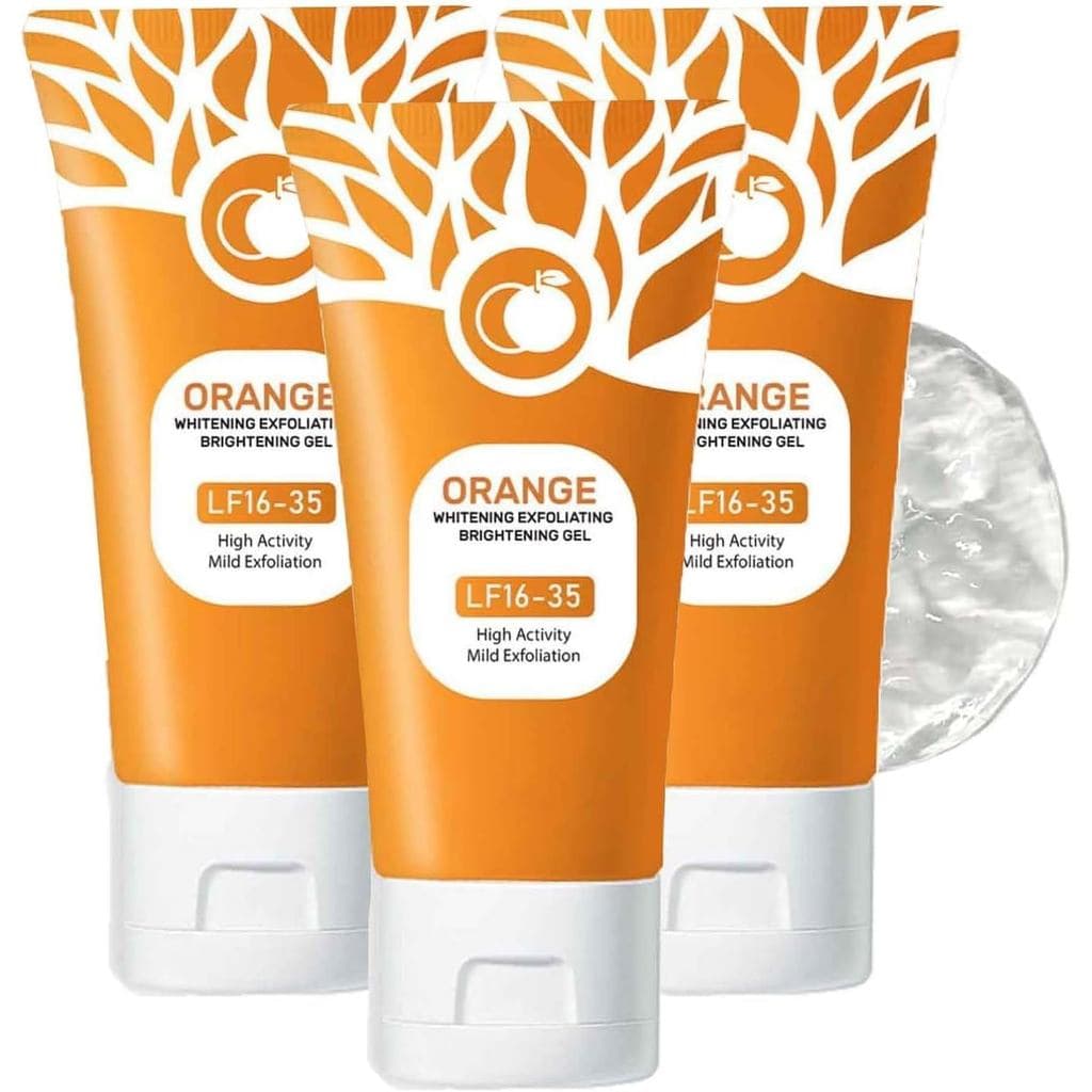 Géis Esfoliantes de Laranja, Gel Corporal Iluminador, Gel Esfoliante Para Todos, Géis Esfoliantes de Laranja (3,50g)