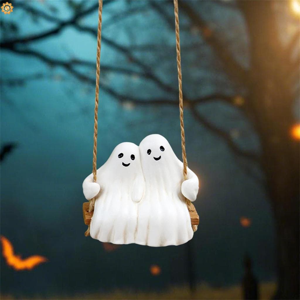 Estatueta De Balanço Fantasma Em Corda , Criativa , Mas Assustadora , Decoração De Halloween , Adequada Para Enfeites De