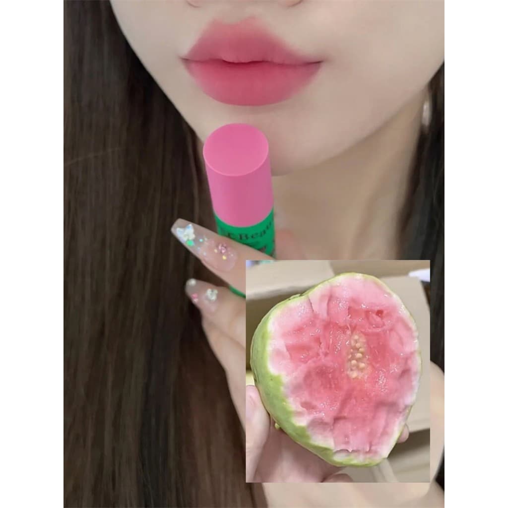 Cor de goiaba rosa doce!Flor Lolia Creme Labial M04 Irmã Coreana Feminina Alta Cor Lama Labial Tulipa Flor Lolia