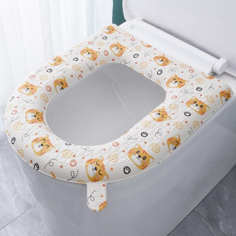 Almofada de assento de vaso sanitário à prova d'água, quatro estações, Universal, capa de vaso sanitário, verão, casa, e