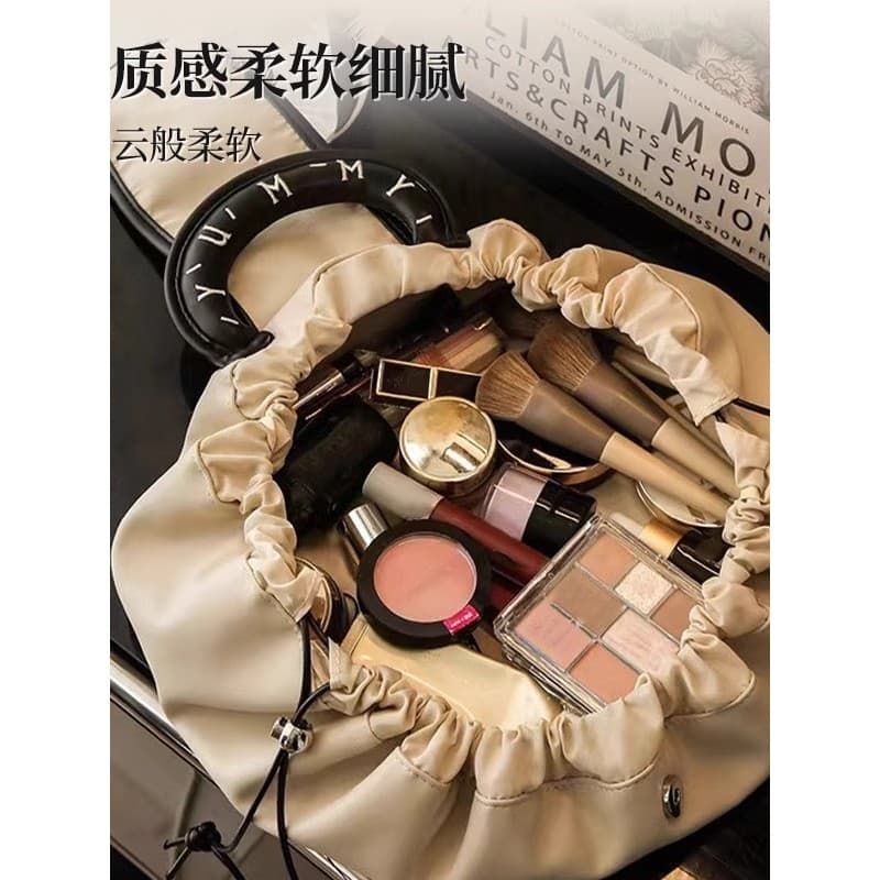 Saco cosmético preguiçoso feminino portátil de grande capacidade saco de armazenamento de cosméticos viagem à prova dwat