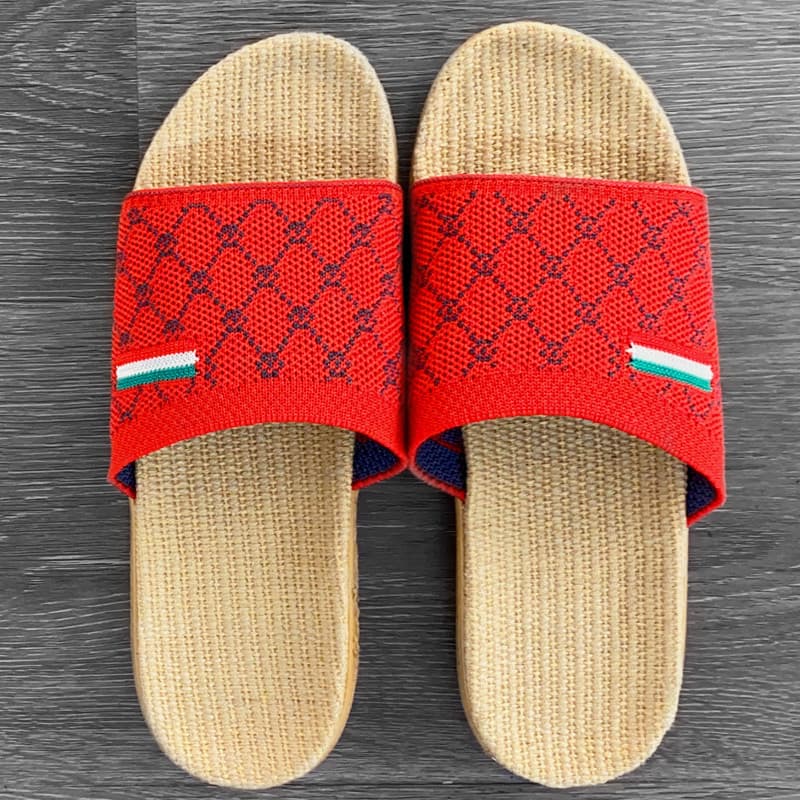 Novos chinelos de linho feminino verão uso doméstico casal interior leve sola macia sandálias para casa chinelos masculi