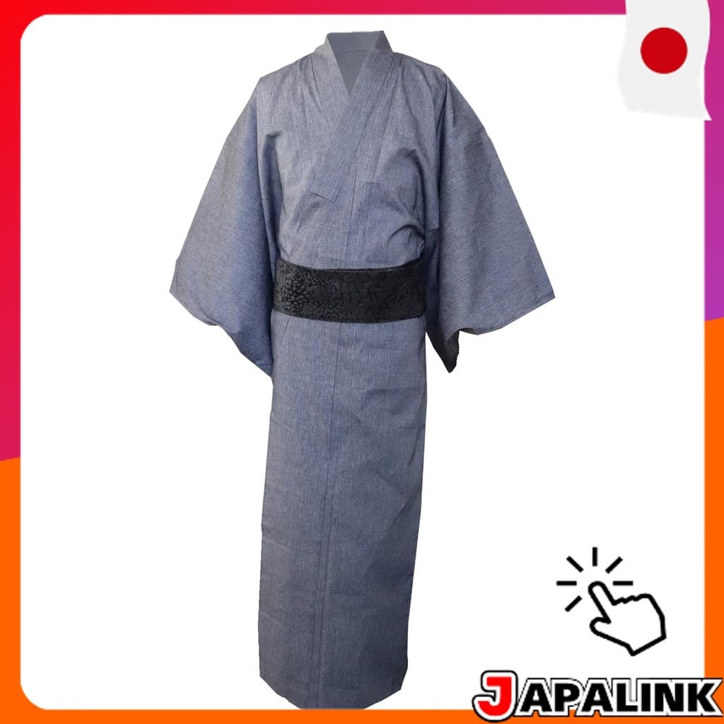 IKS Yukata Masculino Shijira Liso Tradicional Japones Confortavel