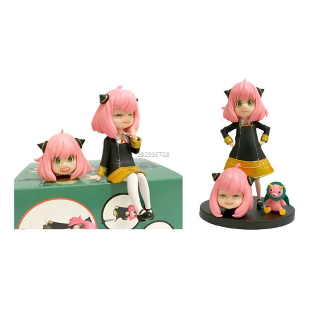 1 boneca sentado Anya Brinquedo Boneco Forger Spy Family Action Figure Em Pvc