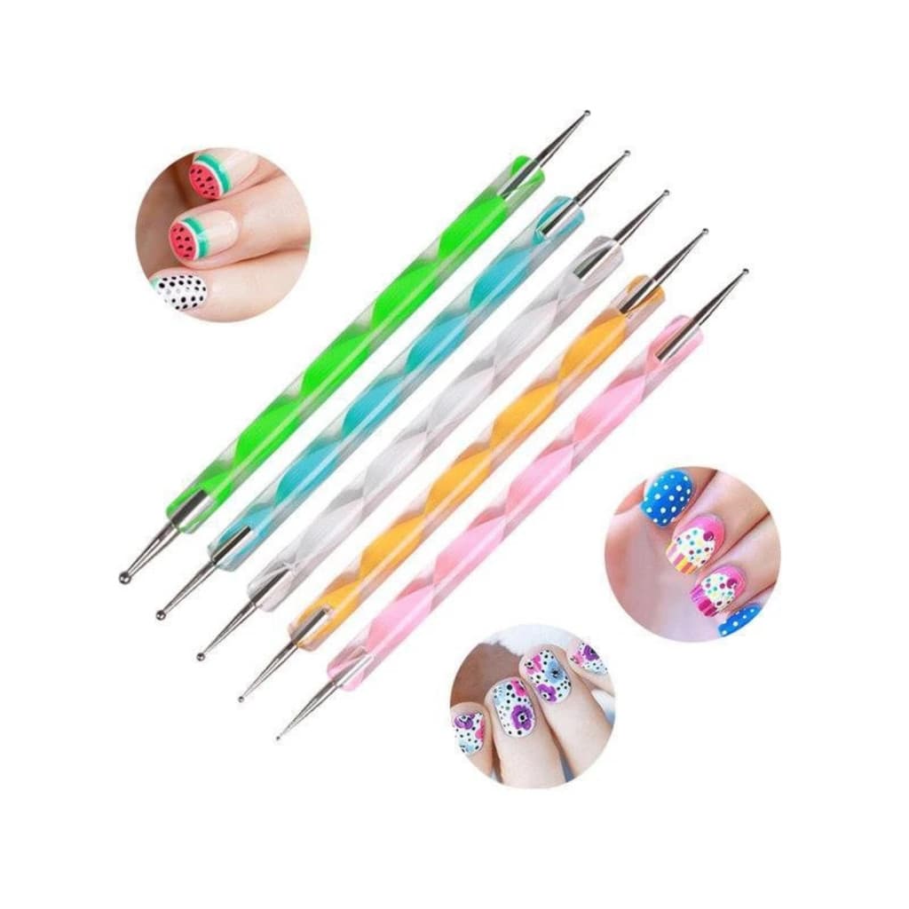 Kit 5 Boleadoras Duplo acrilico Nail Art
