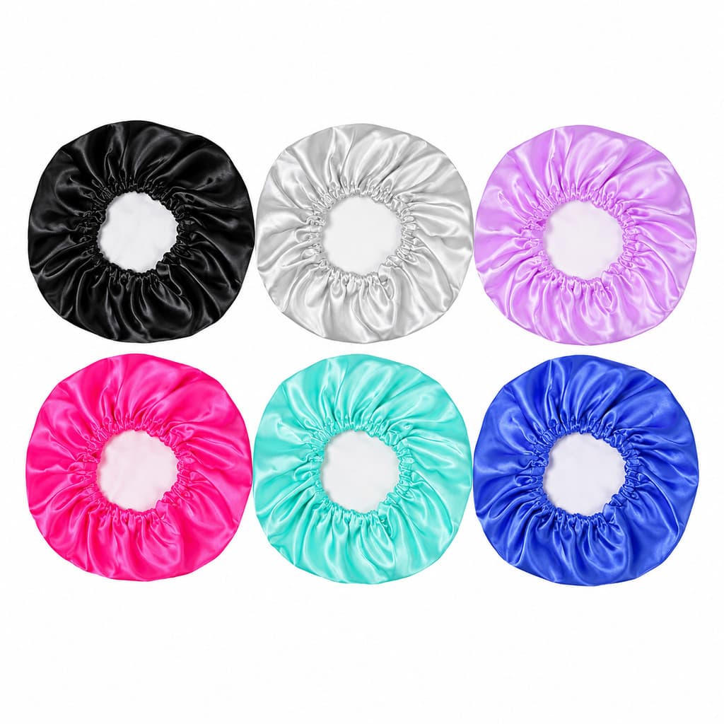 Touca de Cetim Antifrizz Para Cabelo - Cores Aleatórias