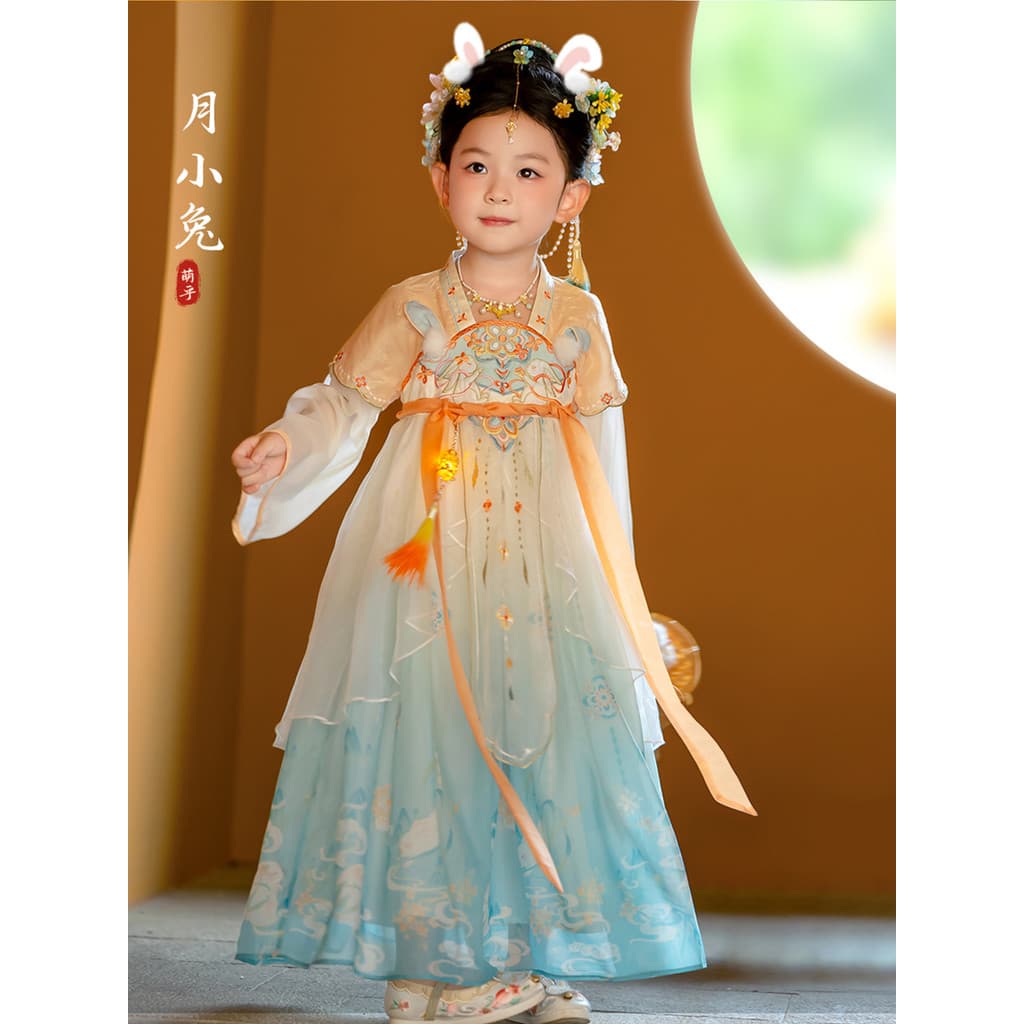 Hanfu meninas 2026 novo estilo crianças outono Super fada estilo chinês princesa saia bebê meados de outono desempenho t