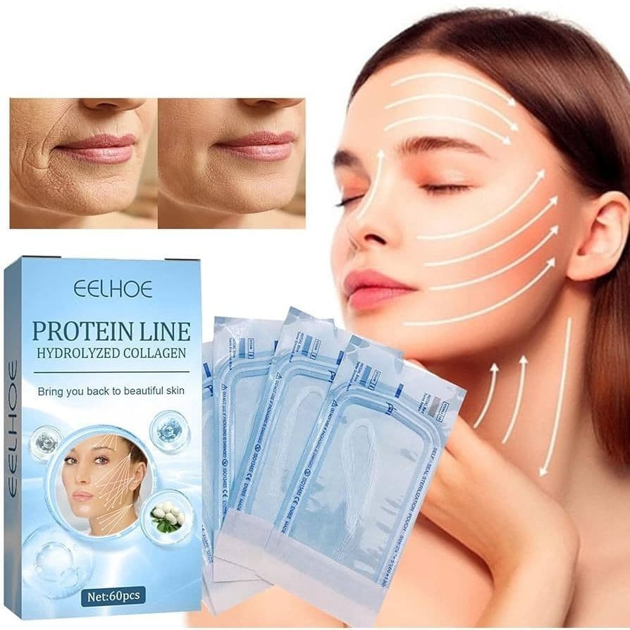 Kit com 60 Fios de Seda, Colágeno e Fibroína para Suporte de Lifting Facial 2026 WVLB