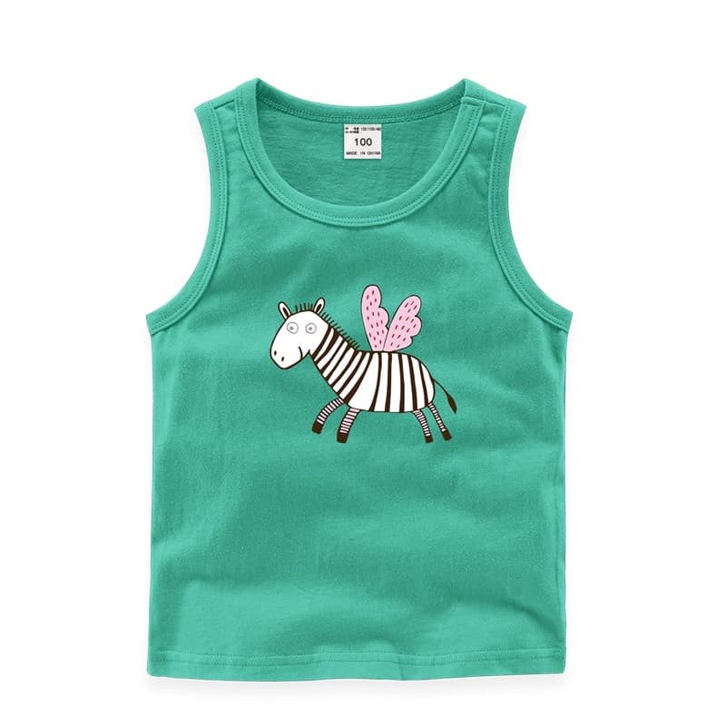 GILE Colete sem mangas de algodão puro para bebês, roupa íntima infantil para meninos e meninas, camisa de fundo fina e