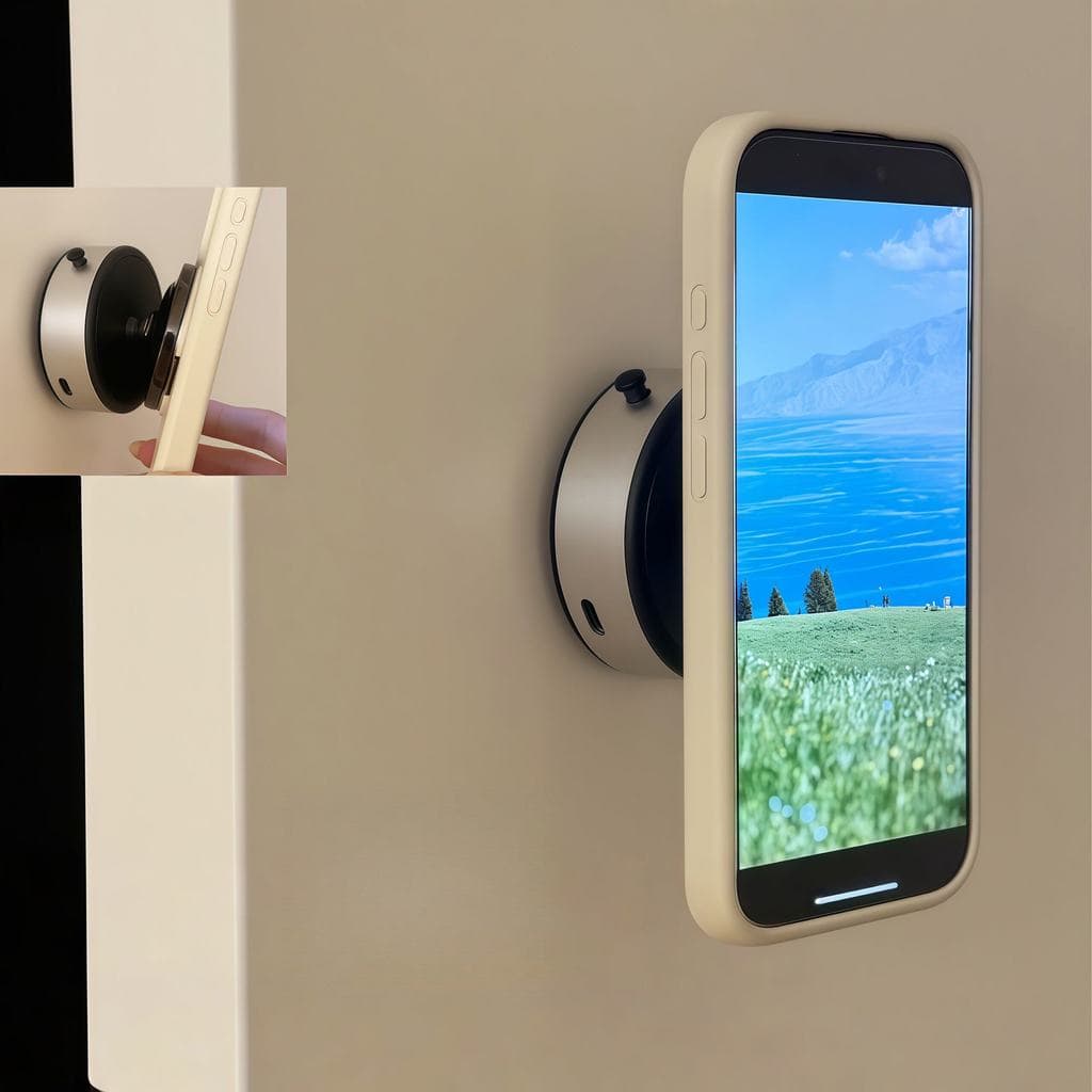 [Produtos de banheiro] Suporte magnético para telefone, ventosa a vácuo poderosa, suporte preguiçoso, espelho higiênico